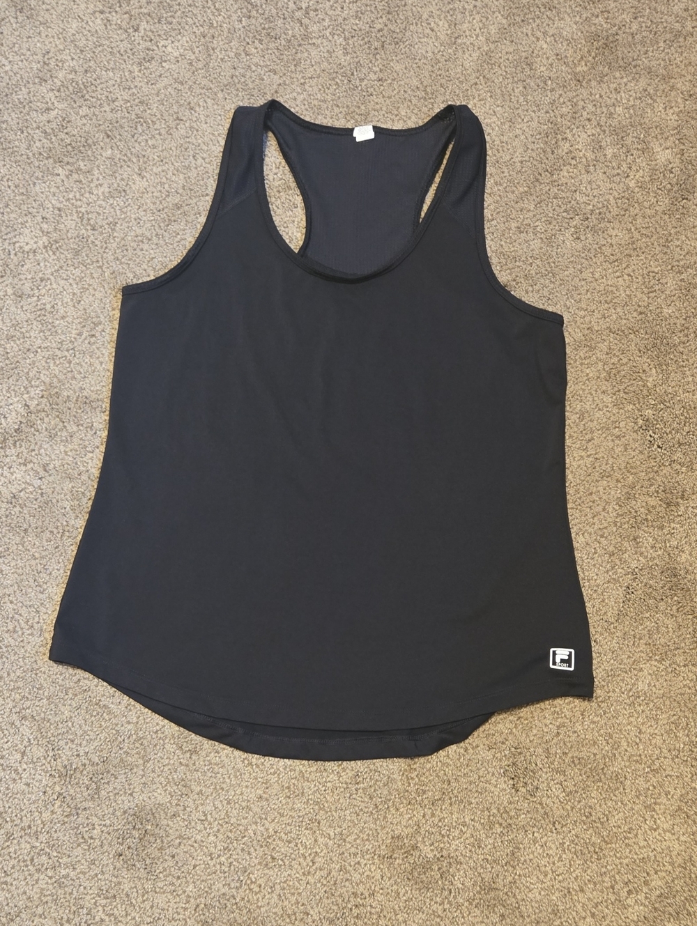 Fila Black Racerback Athletic Tank